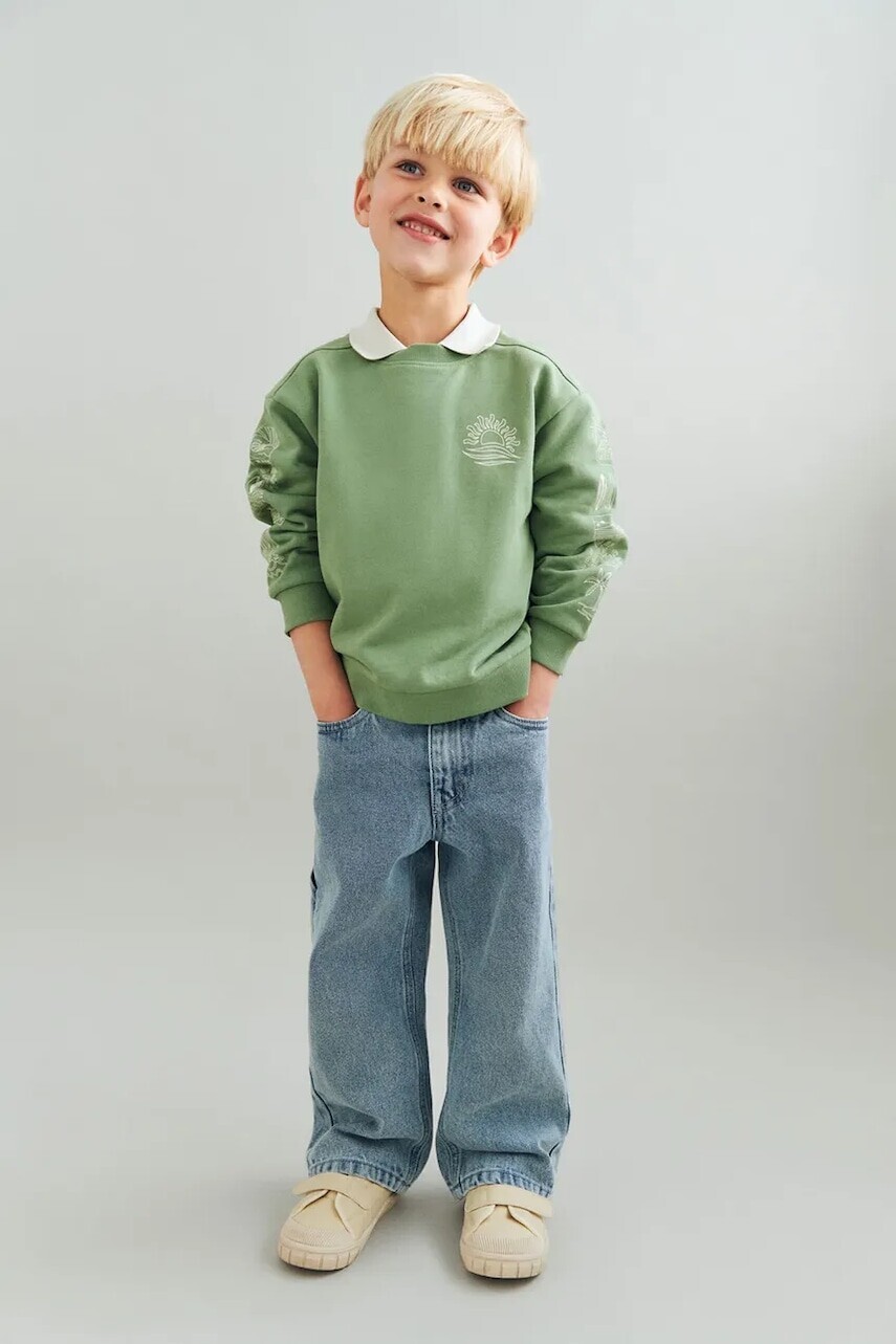 Detská bavlnená mikina Wheat