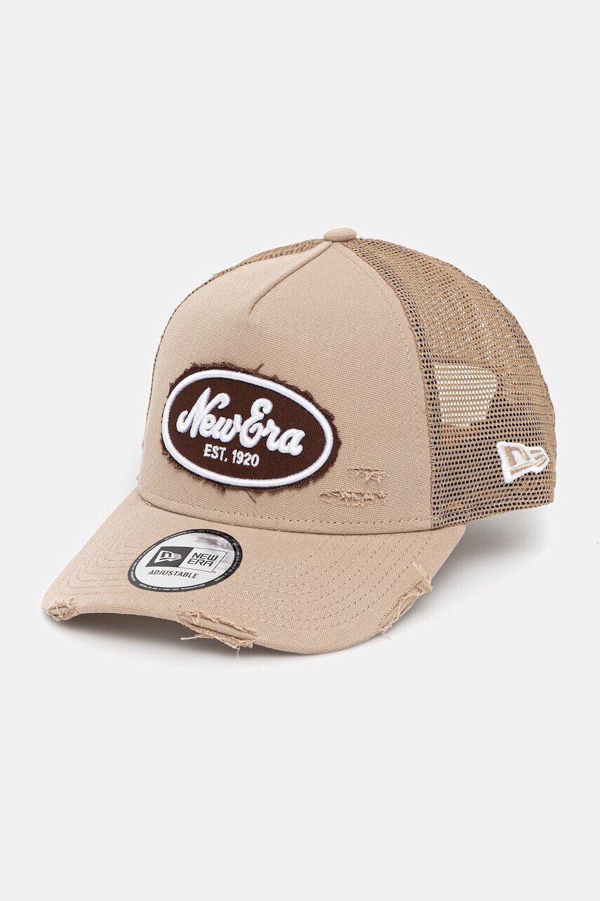 Šiltovka New Era OVAL CANVAS DISTRESS TRUCKER