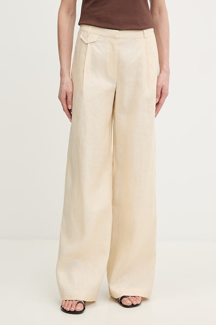 Ľanové nohavice Bardot