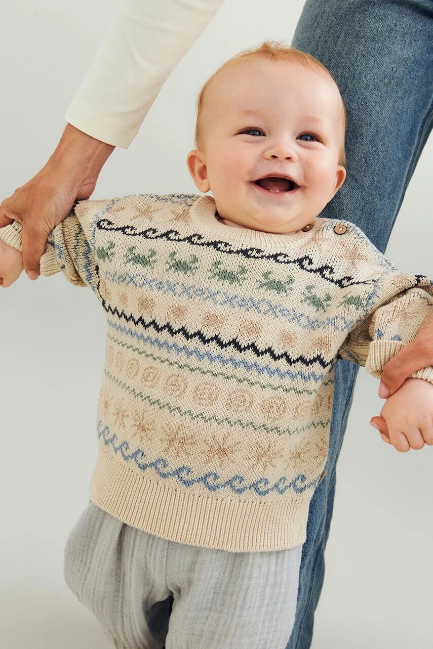 Detský bavlnený svetrík Wheat