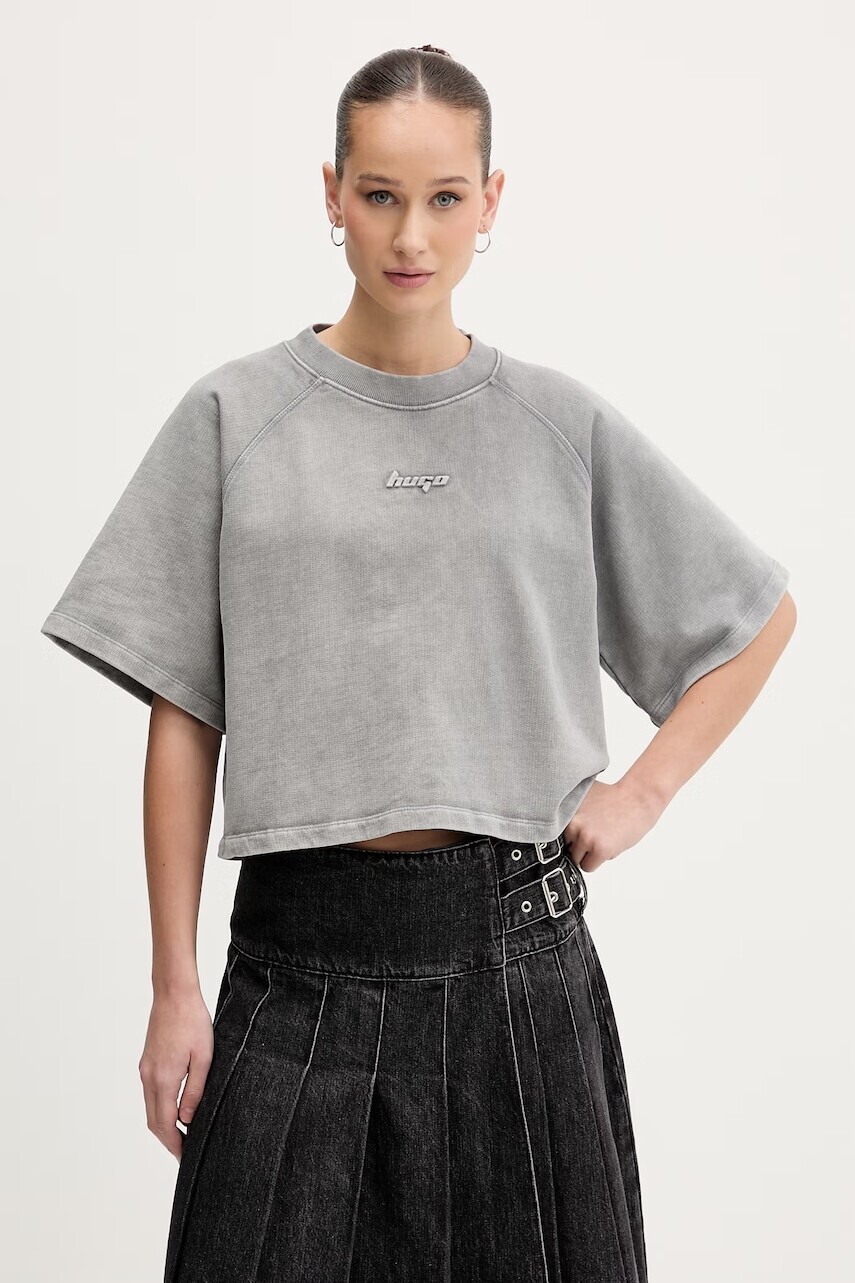 HUGO Blue oversize tričko dámske bavlnené Dorlina_B_1