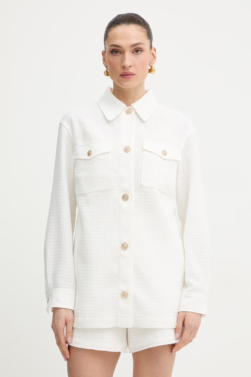 Guess košeľová bunda dámska EULALIE