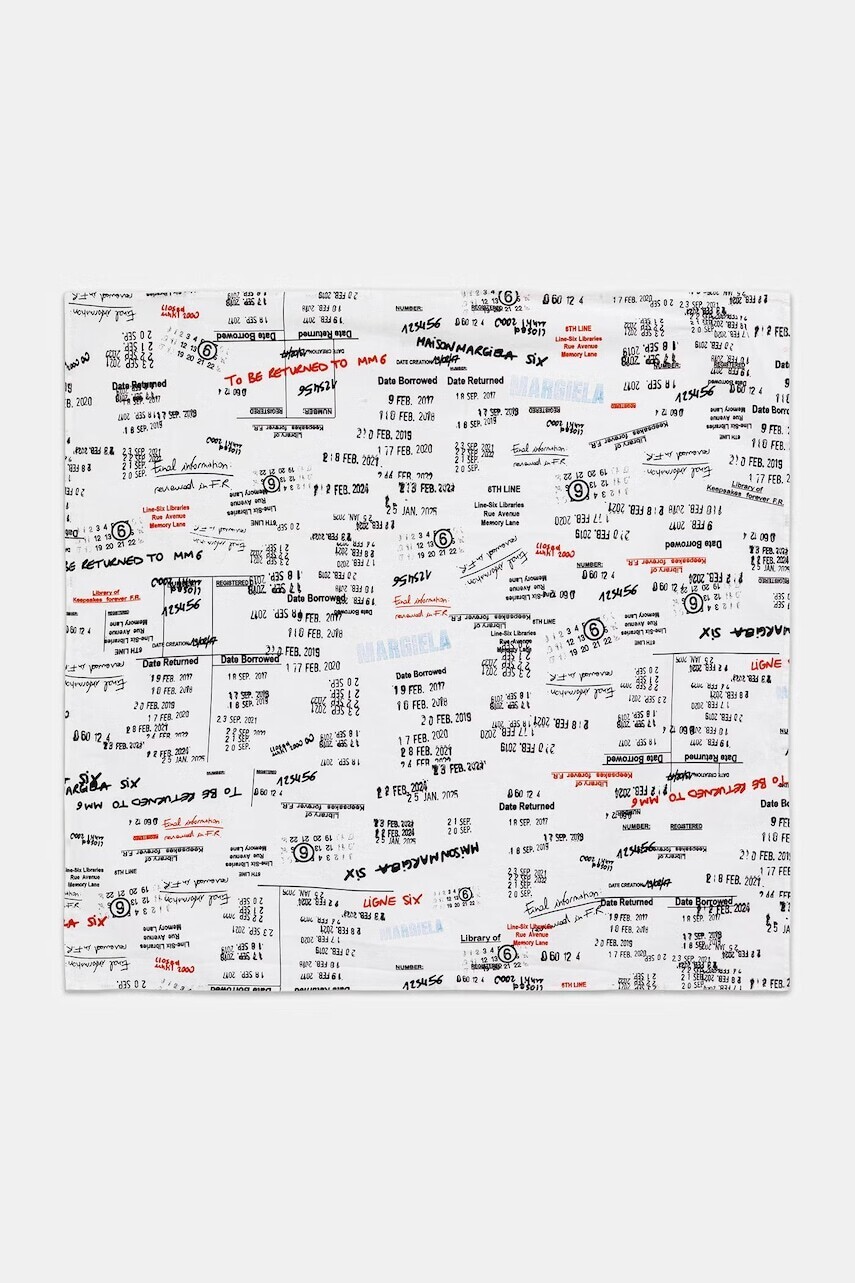 MM6 Maison Margiela šatka bavlnená