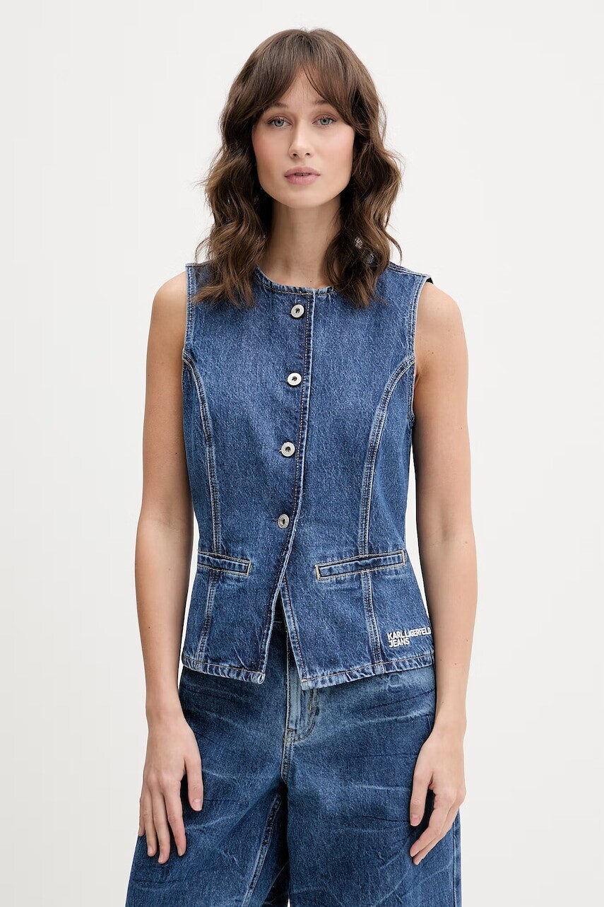 Karl Lagerfeld Jeans vesta dámska rifľová