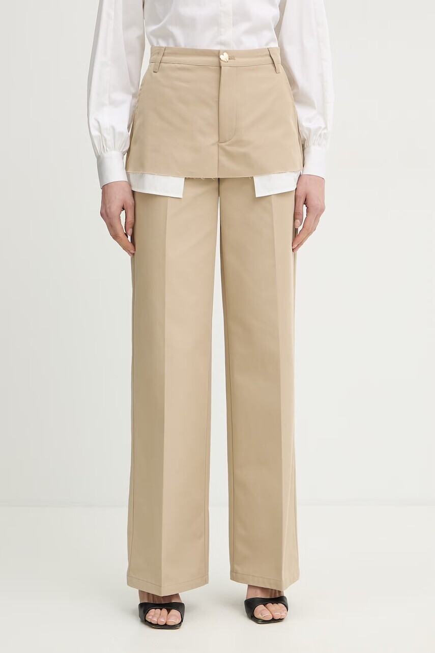 Silvian Heach Nohavice rovné dámske bavlnené