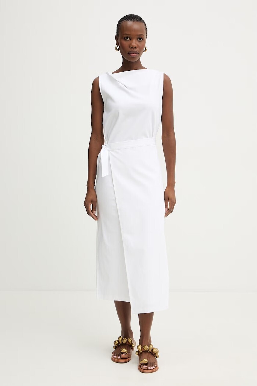 BOSS šaty bavlnené Emiaky