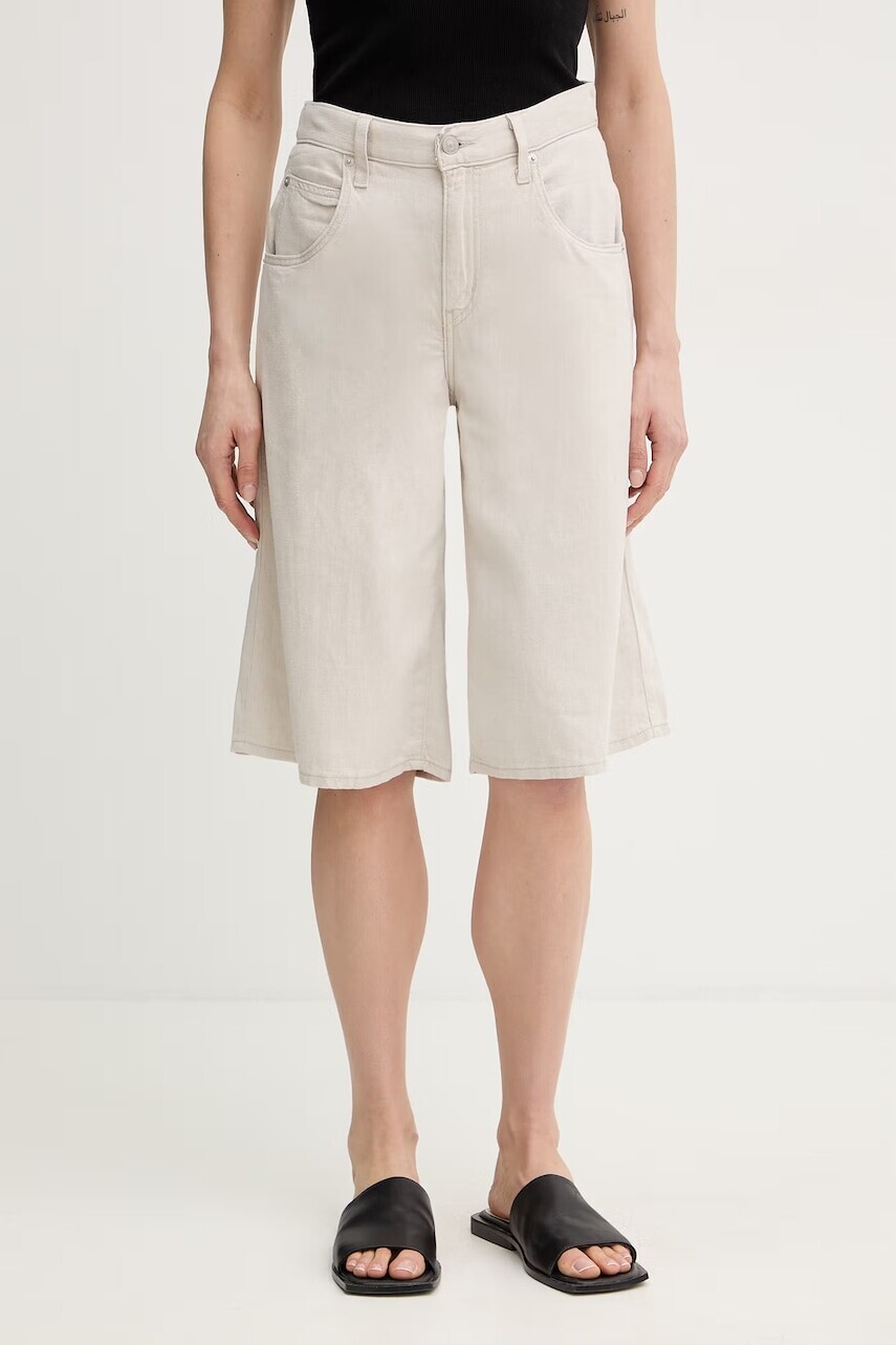 Levi's šortky dámske ľanové SUPER BAGGY LONG