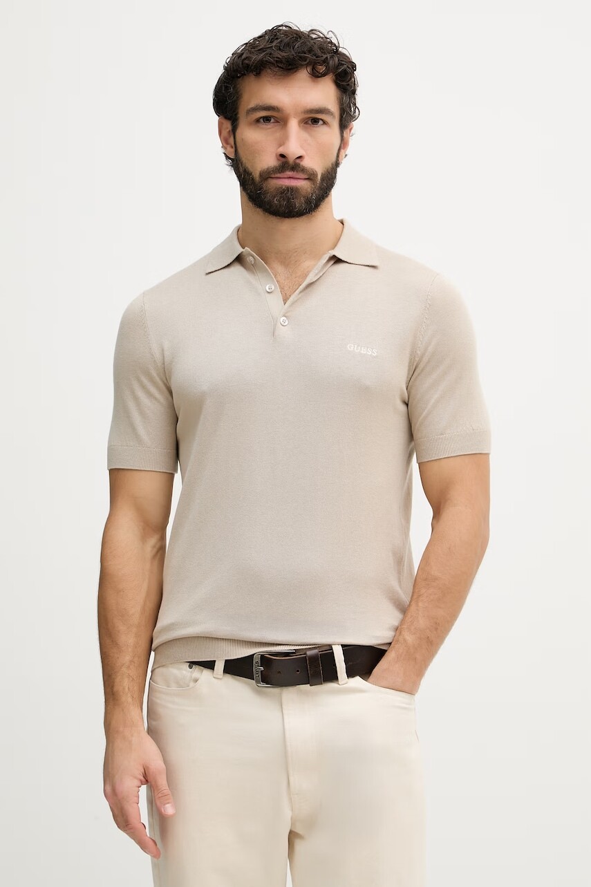 Guess sveter pánsky s prímesou hodvábu