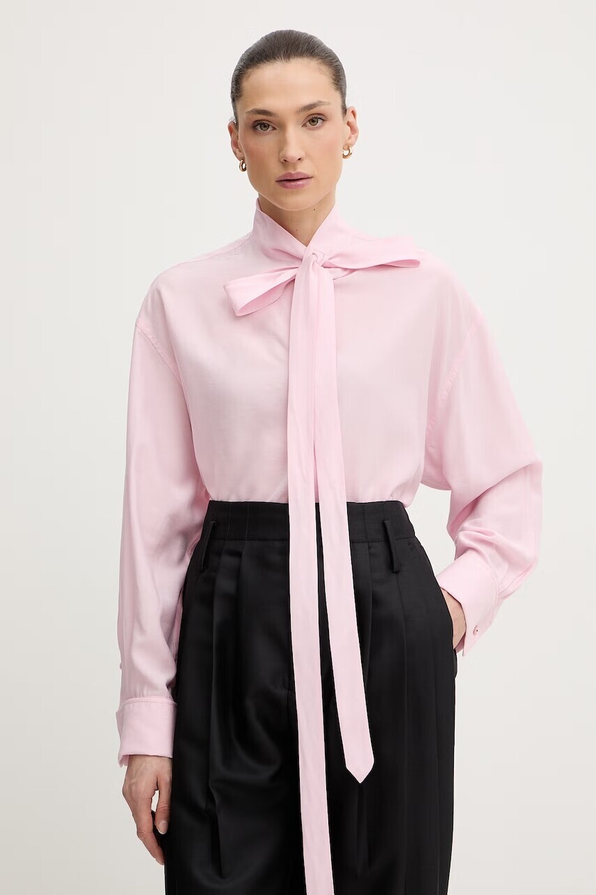 Kenzo košeľa dámska s prímesou hodvábu