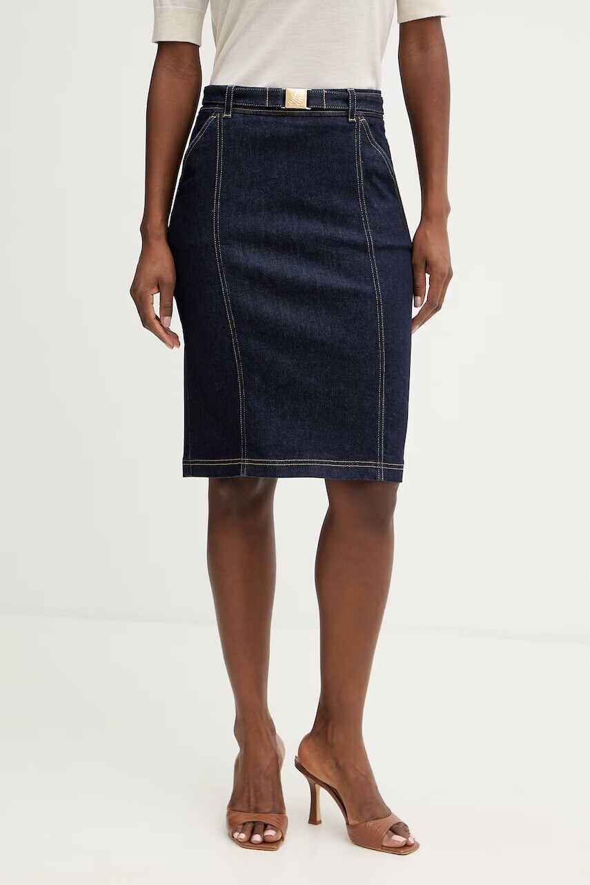 Luisa Spagnoli sukňa rifľová Tennista