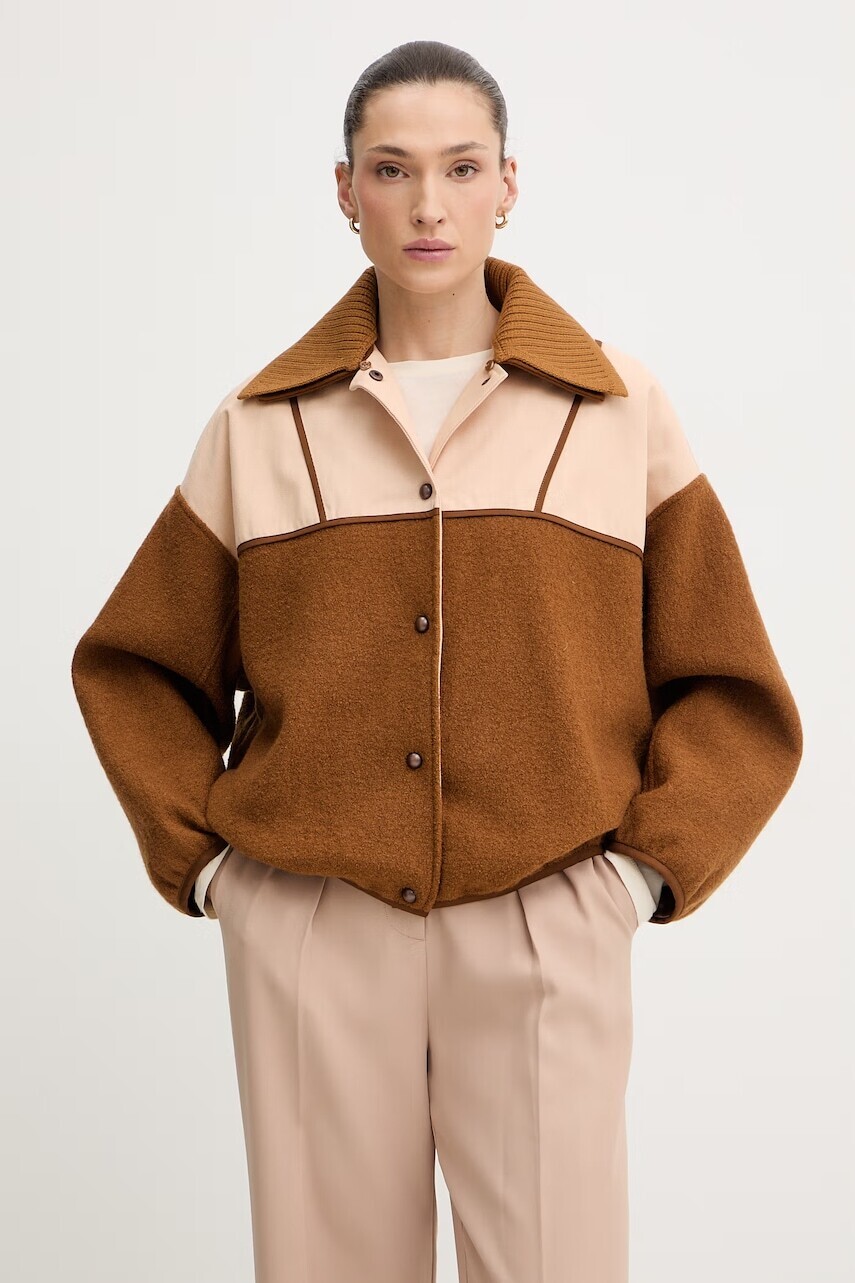 Sessun krátka bunda dámska s vlnou