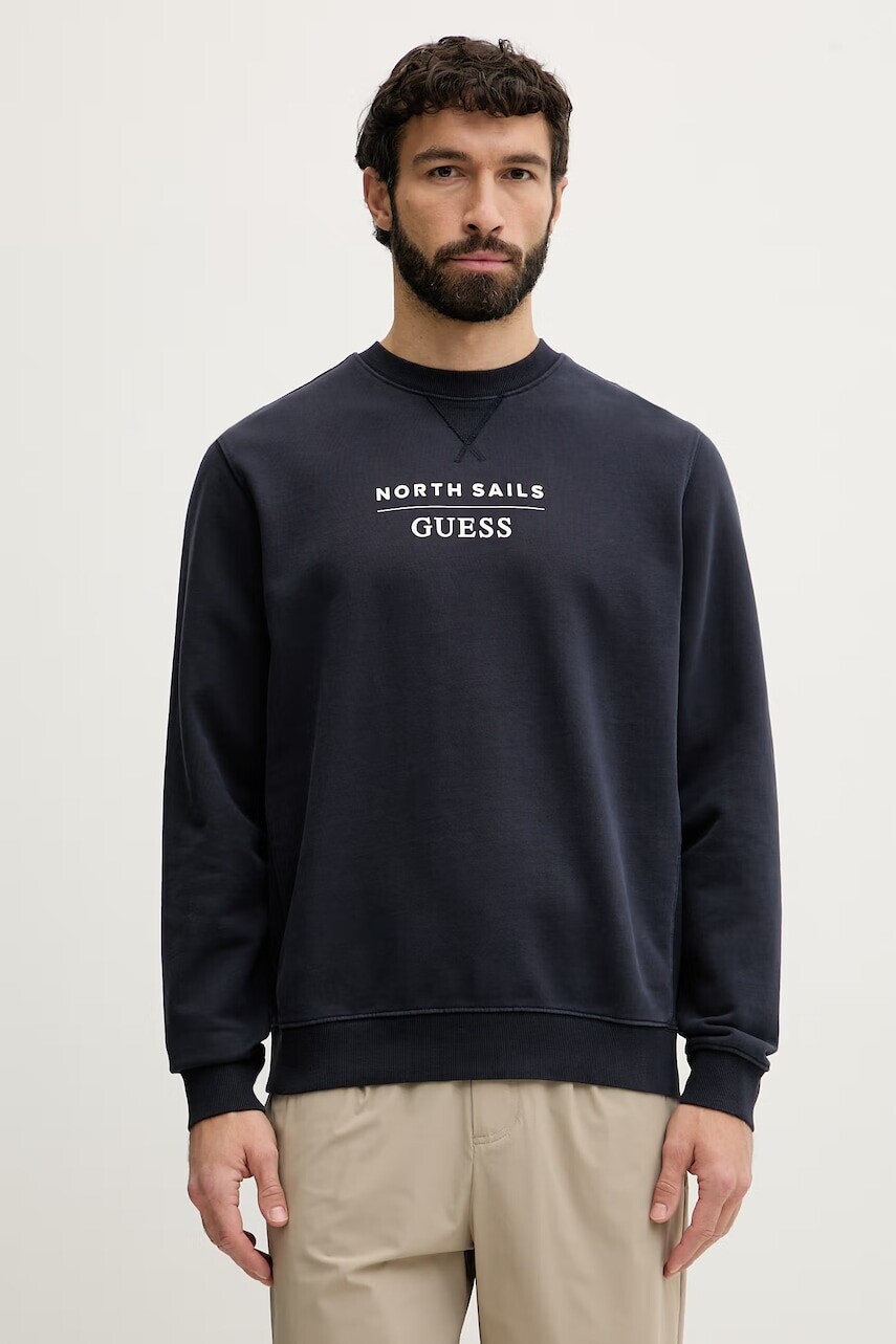 Guess mikina pánska bavlnená x North Sails