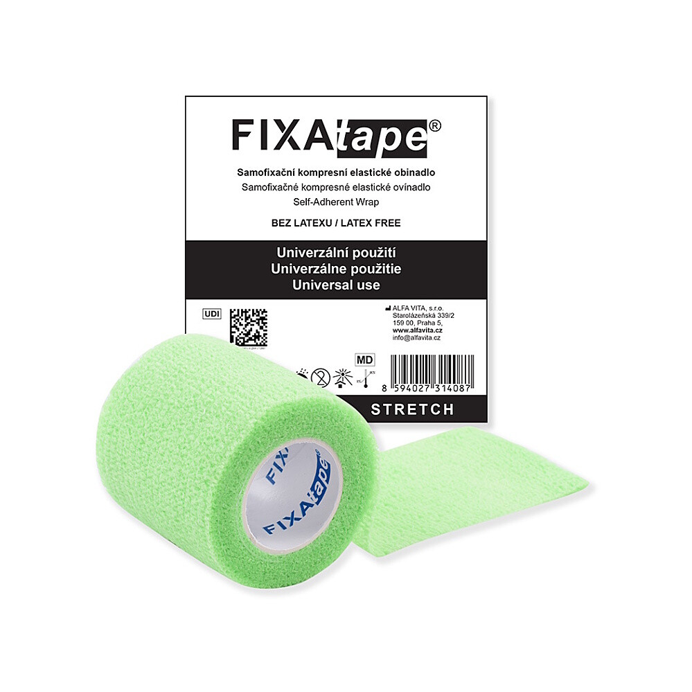 FIXATAPE Stretch samofixačné obinadlo 5 cm x 450 cm zelené 1 kus