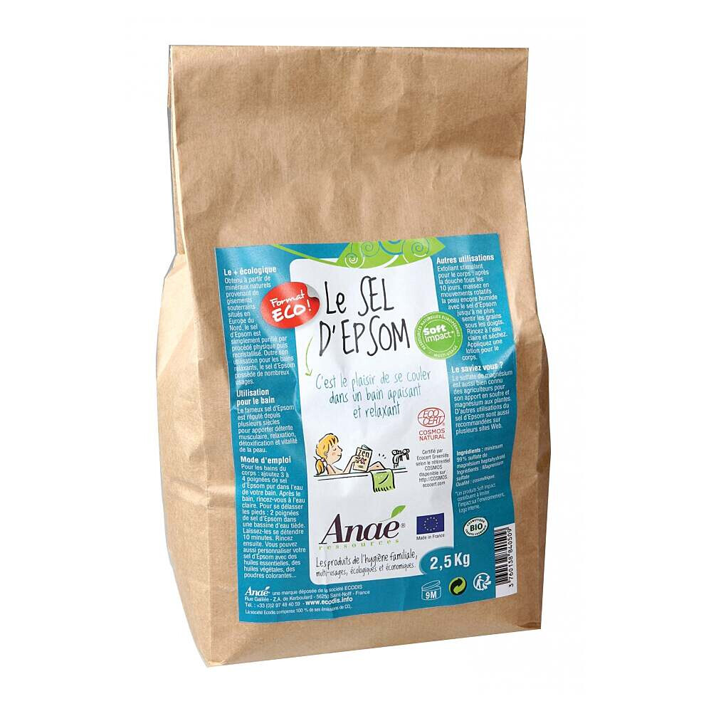 ANAÉ BY ECODIS Epsomská soľ vrece 2,5 kg