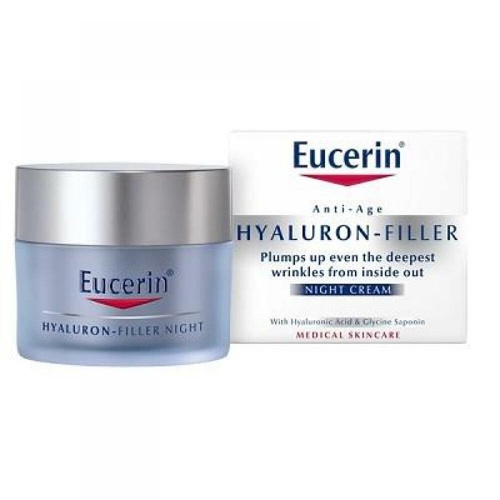 EUCERIN HYALURON-FILLER Intenzívny vypĺňajúci nočný krém proti vráskam 50 ml