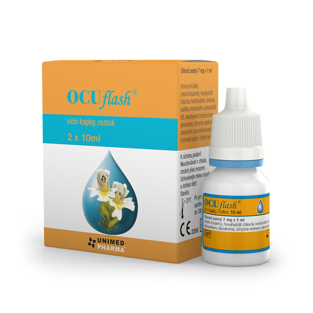 OCUFLASH Očné kvapky 2 x 10 ml