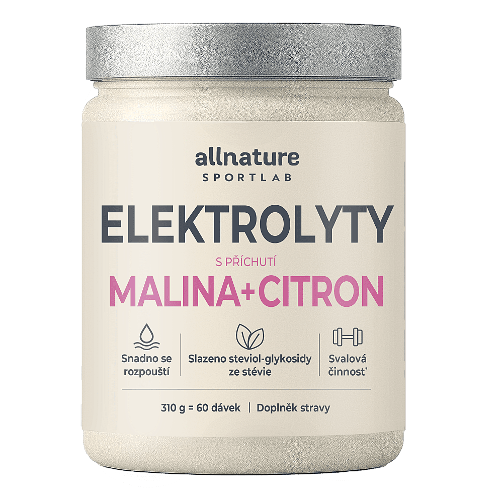 ALLNATURE Sportlab elektrolyty malina a citrón 310 g