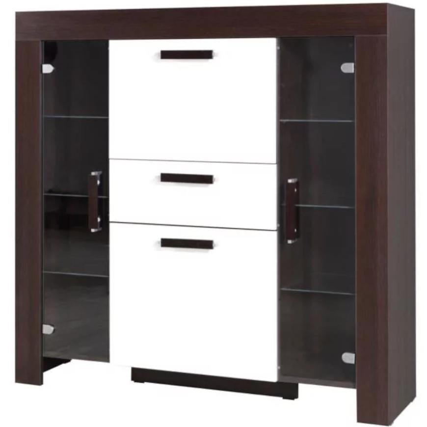 Vitrína Cezar 7 Barek Milano/Crem