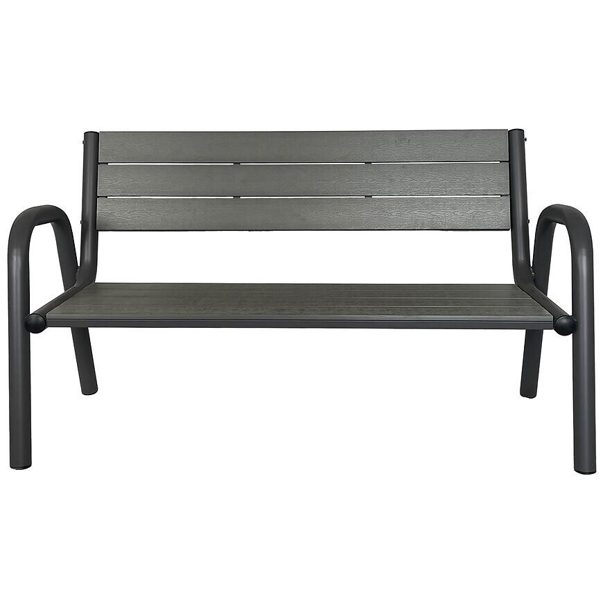 Záhradná lavica oceľ/polywood xd-c099