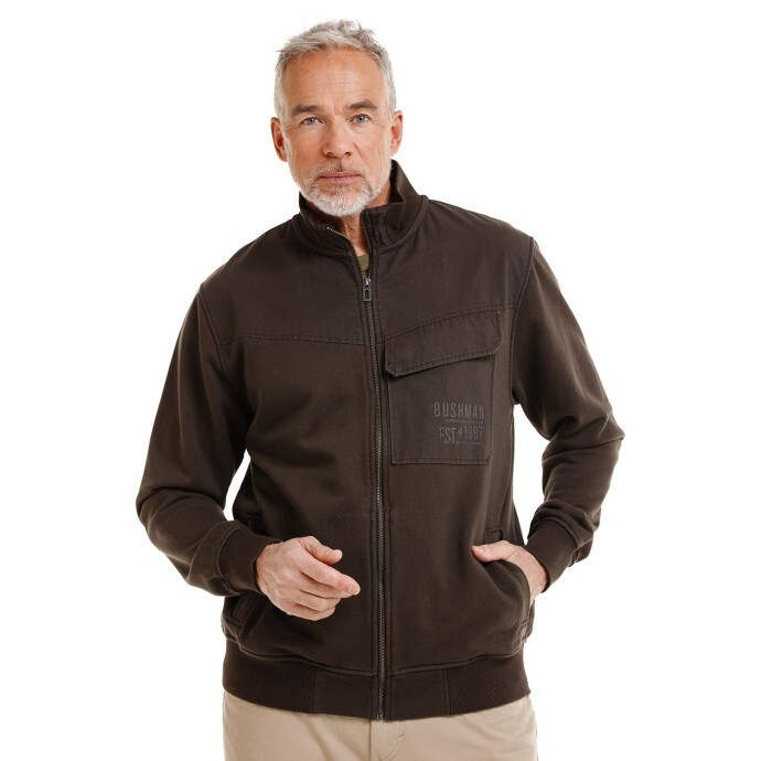 Bushman Pánska mikina Dissin, tmavošedá M