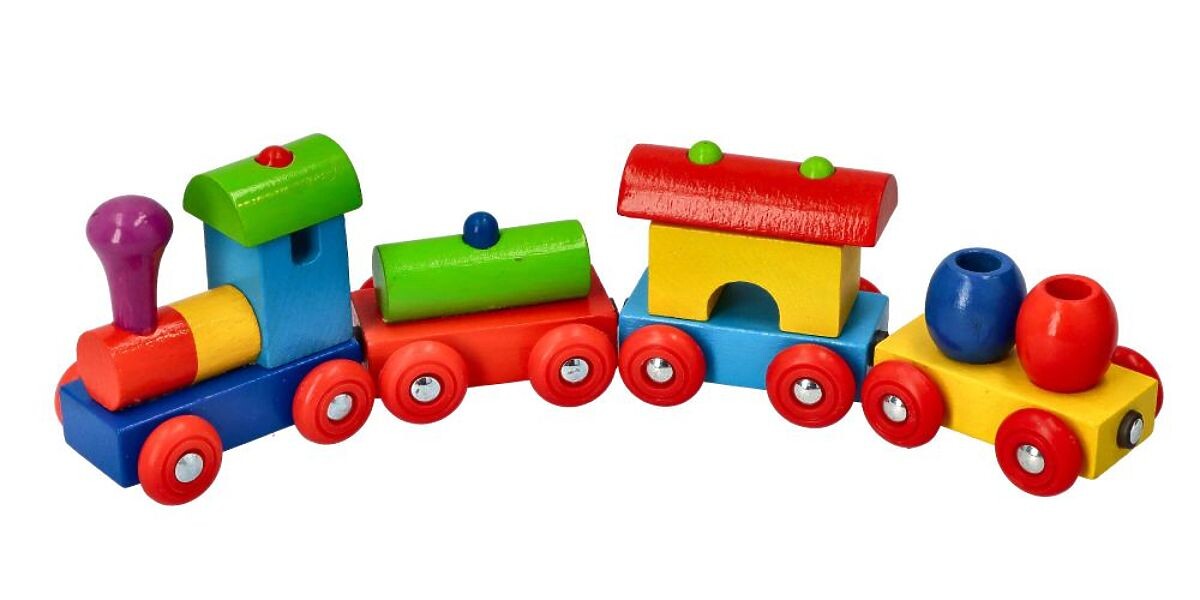 GOKI farebný vlak Peru vagóniky na magnety