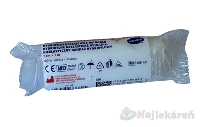 Ovínadlo hydrofilné neelastické pletené nesterilné 8 cm x 5 m 1ks