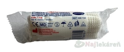 Ovínadlo hydrofilné neelastické pletené nesterilné 6 cm x 5 m 1 ks