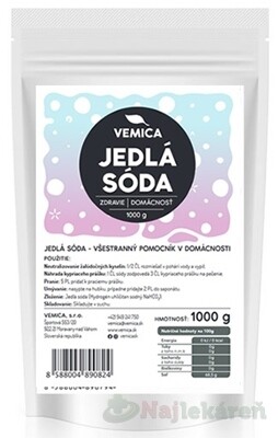 Vemica JEDLÁ SÓDA potravinárska kvalita 1000 g