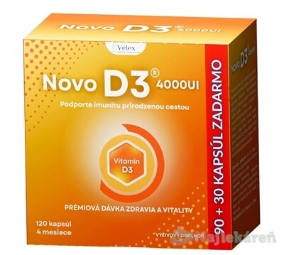 NOVO D3 4000 UI 120 kapsúl