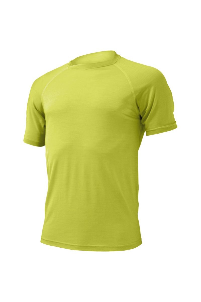 Lasting Quido 6969 žlté pánske vlnené Merino tričko Veľkosť: M 8595067872056