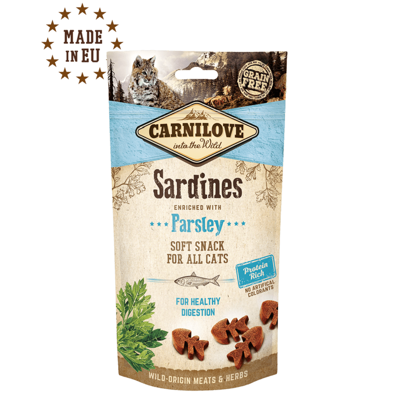 Carnilove Cat Semi Moist Snack Sardine enriched with Parsley 50g