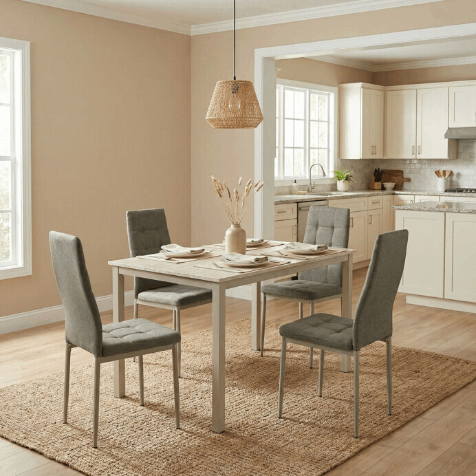 Jedálenský stôl TOMSO – 110x70 cm, MDF travertin Autronic