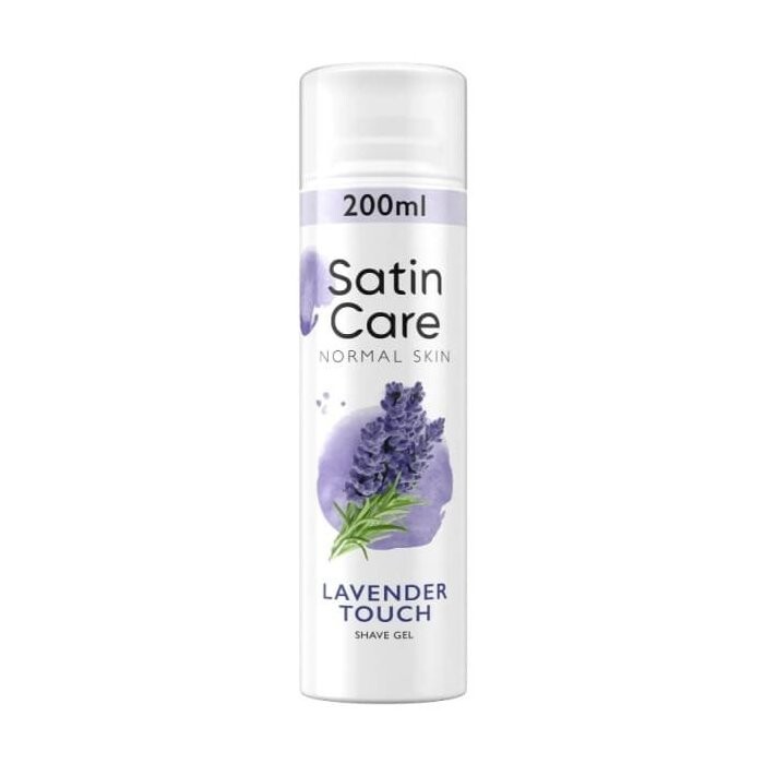 Gillette Satin Care gél na holenie Normal Skin Lavender Touch 200 ml