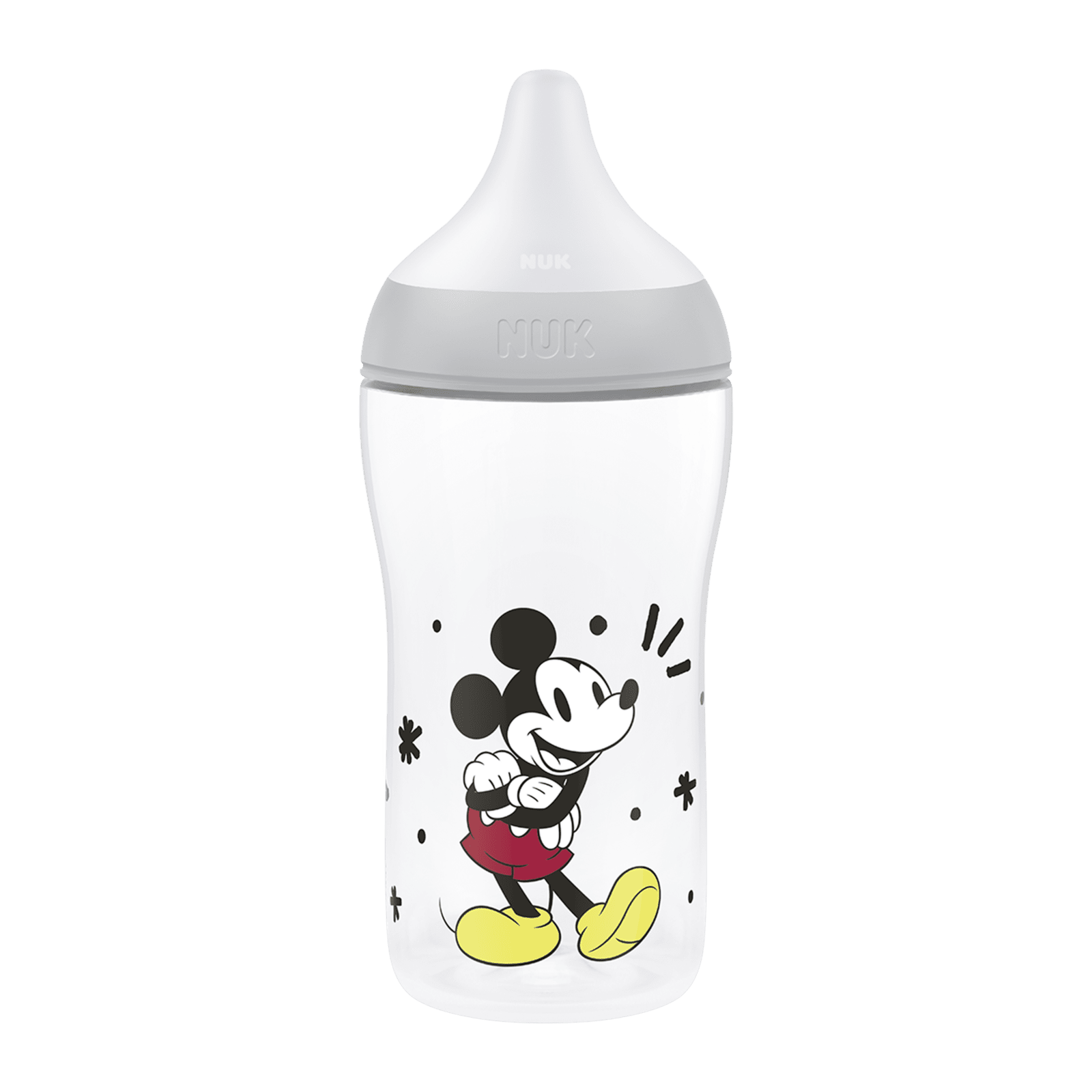 NUK Fľaša Perfect Match DISNEY Mickey GREY 260 ml