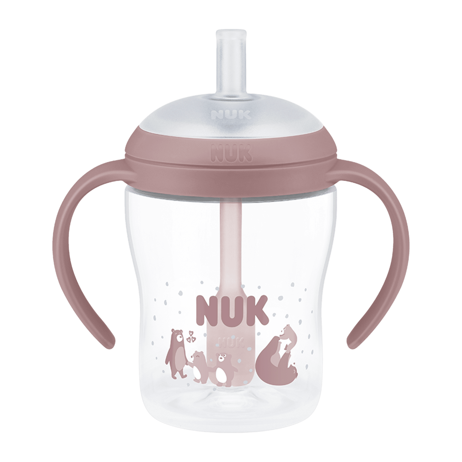 NUK Fľaša na učenie Perfect Match so slamkou Medveď 150 ml