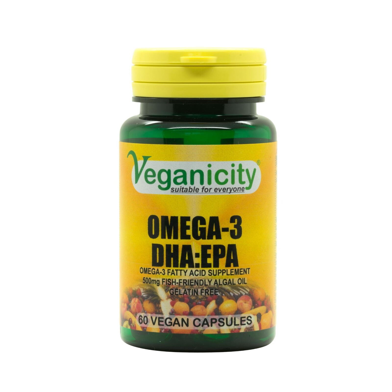 Veganicity Omega-3 DHA: EPA 500 mg olej z morských rias 60 vegan kapsúl