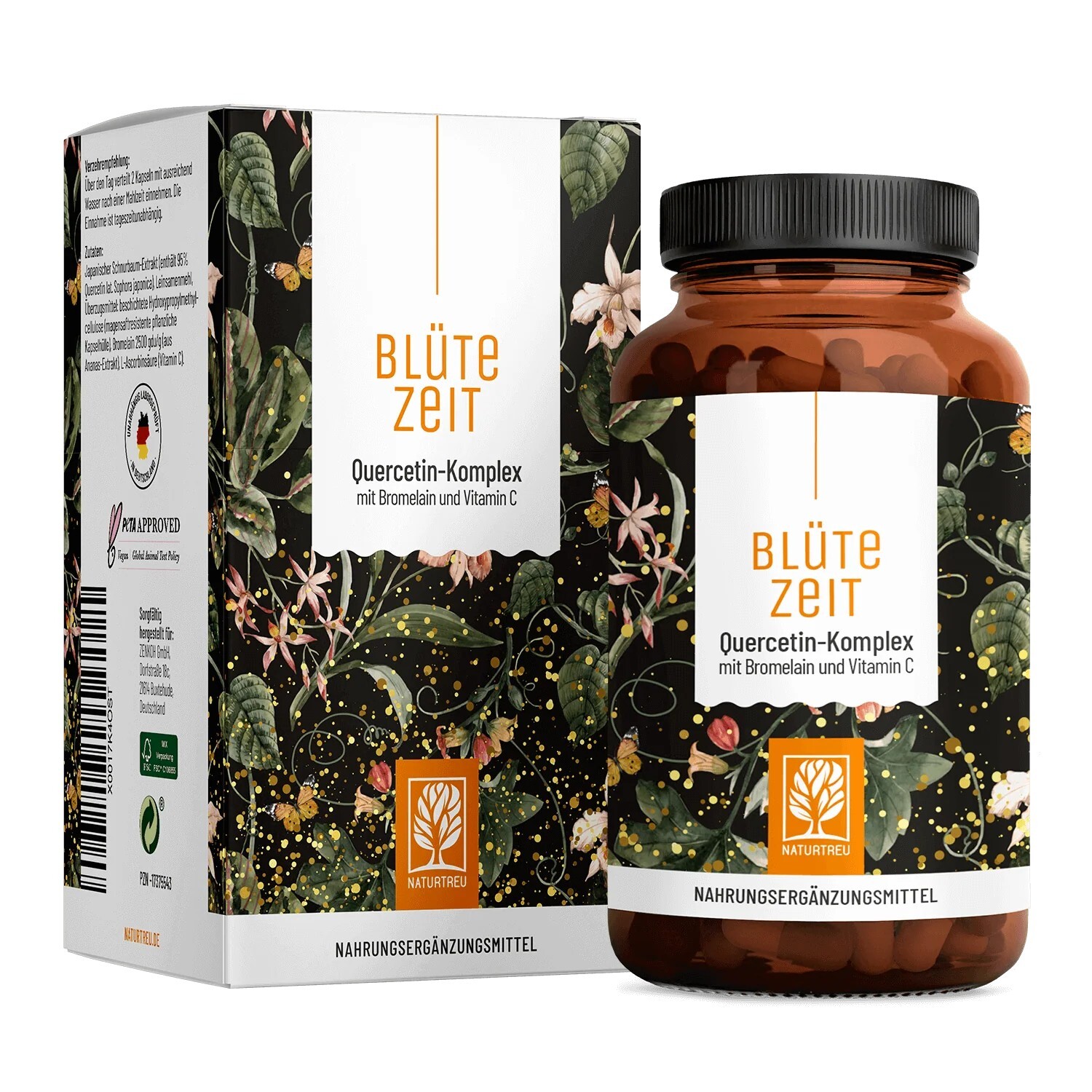 Naturtreu Quercetin a Bromelain komplex 120 kapsúl