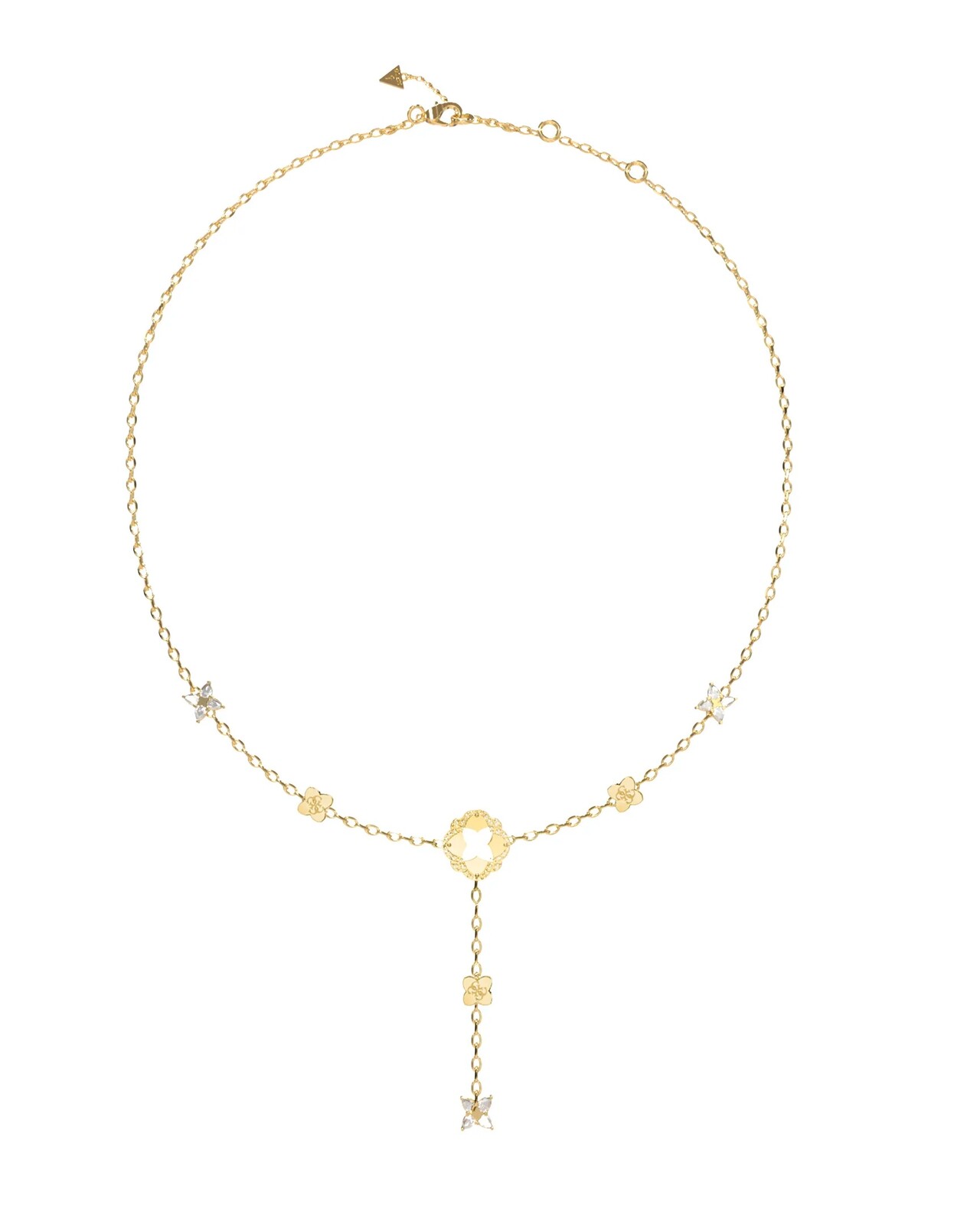 Guess Elegantný pozlátený náhrdelník Wild Flower JUBN05496JWYGT/U