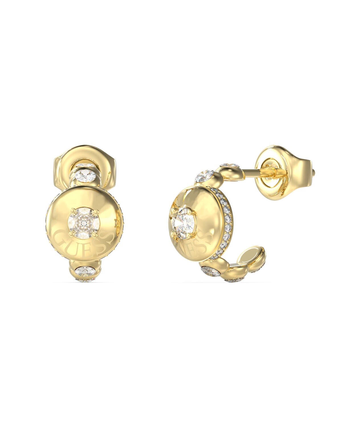 Guess Moderné pozlátené náušnice Sparks JUBE06281JWYGT/U