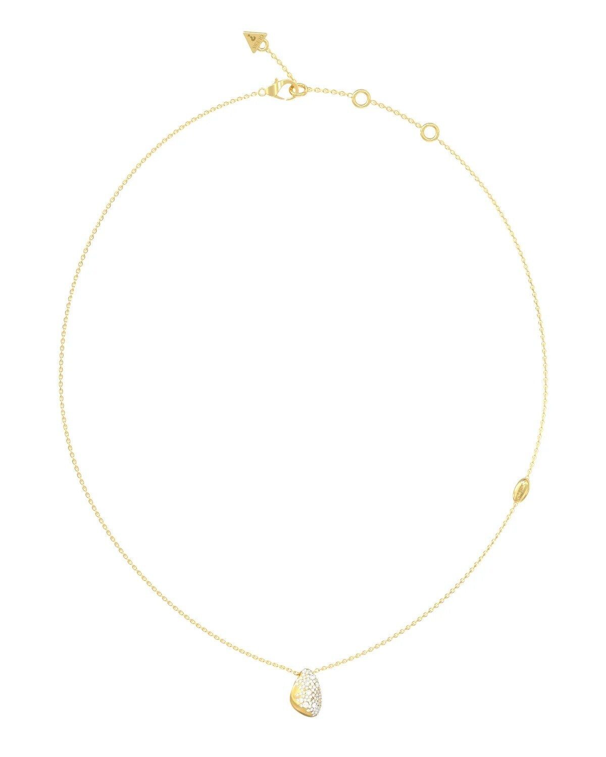 Guess Moderný pozlátený náhrdelník Moon Drops JUBN06252JWYGT/U