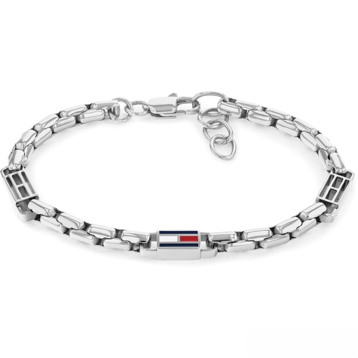 Tommy Hilfiger Moderný oceľový náramok 3D Flag Metal 2790674