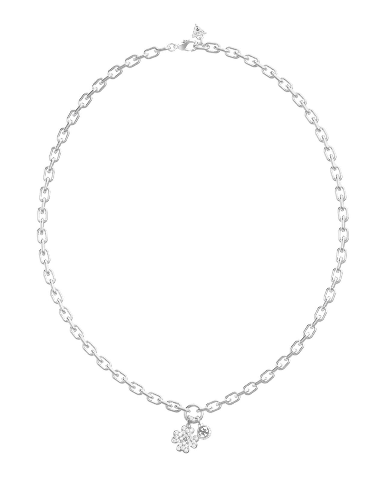 Guess Slušivý oceľový náhrdelník Love Bites JUBN06043JWRHT/U