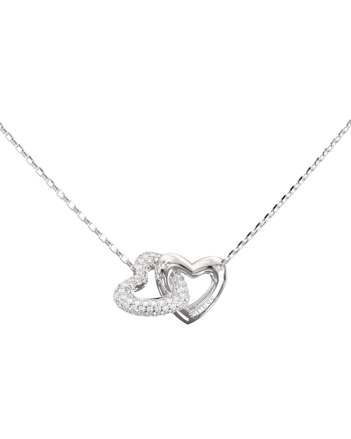 Guess Romantický oceľový náhrdelník Beloved JUBN06013JWRHT/U