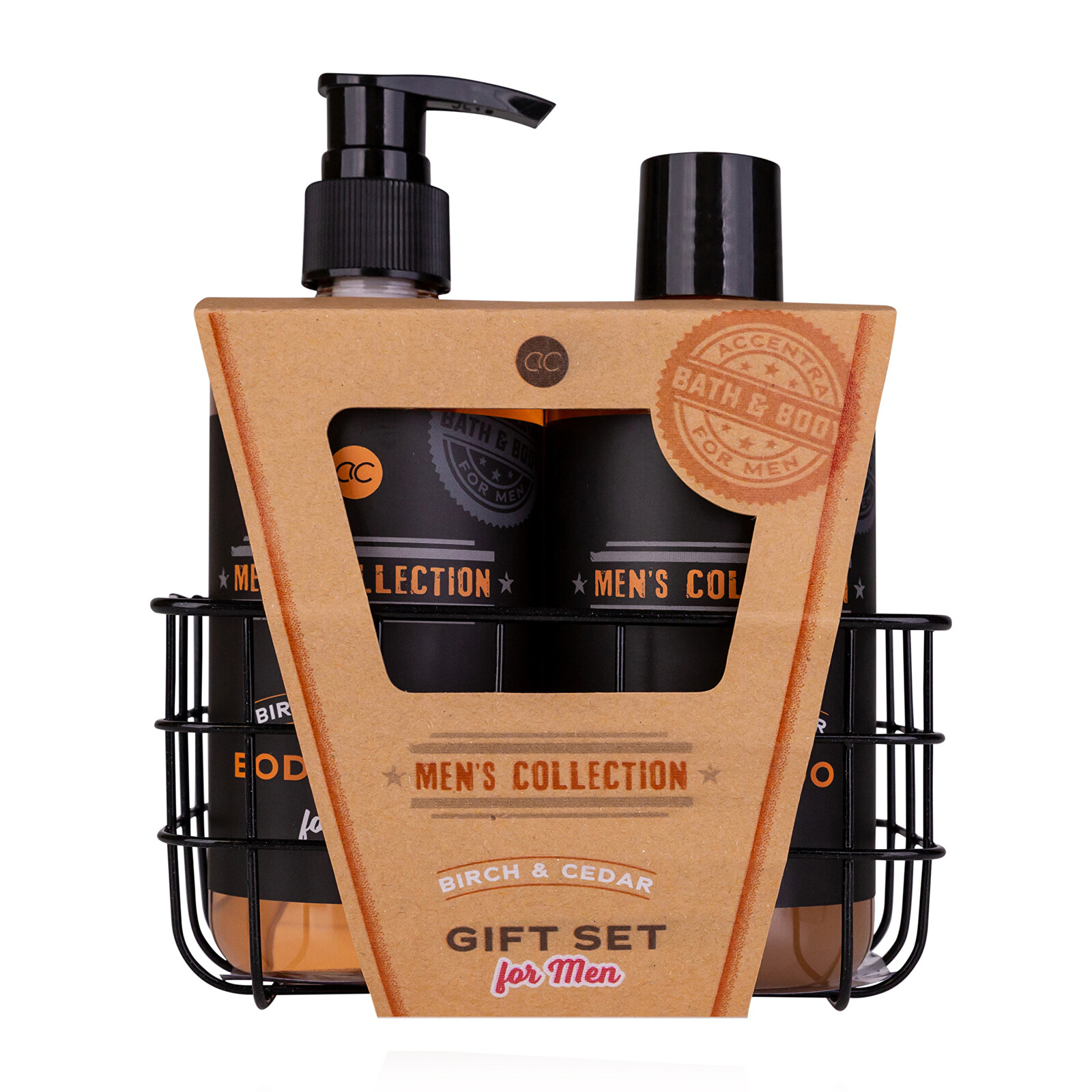 Accentra Darčeková sada v drôtenom koši Men`s Collection