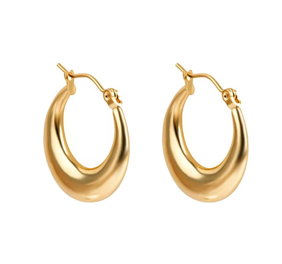 Emily Westwood Nadčasové pozlátené kruhy Lyric EWE250268G