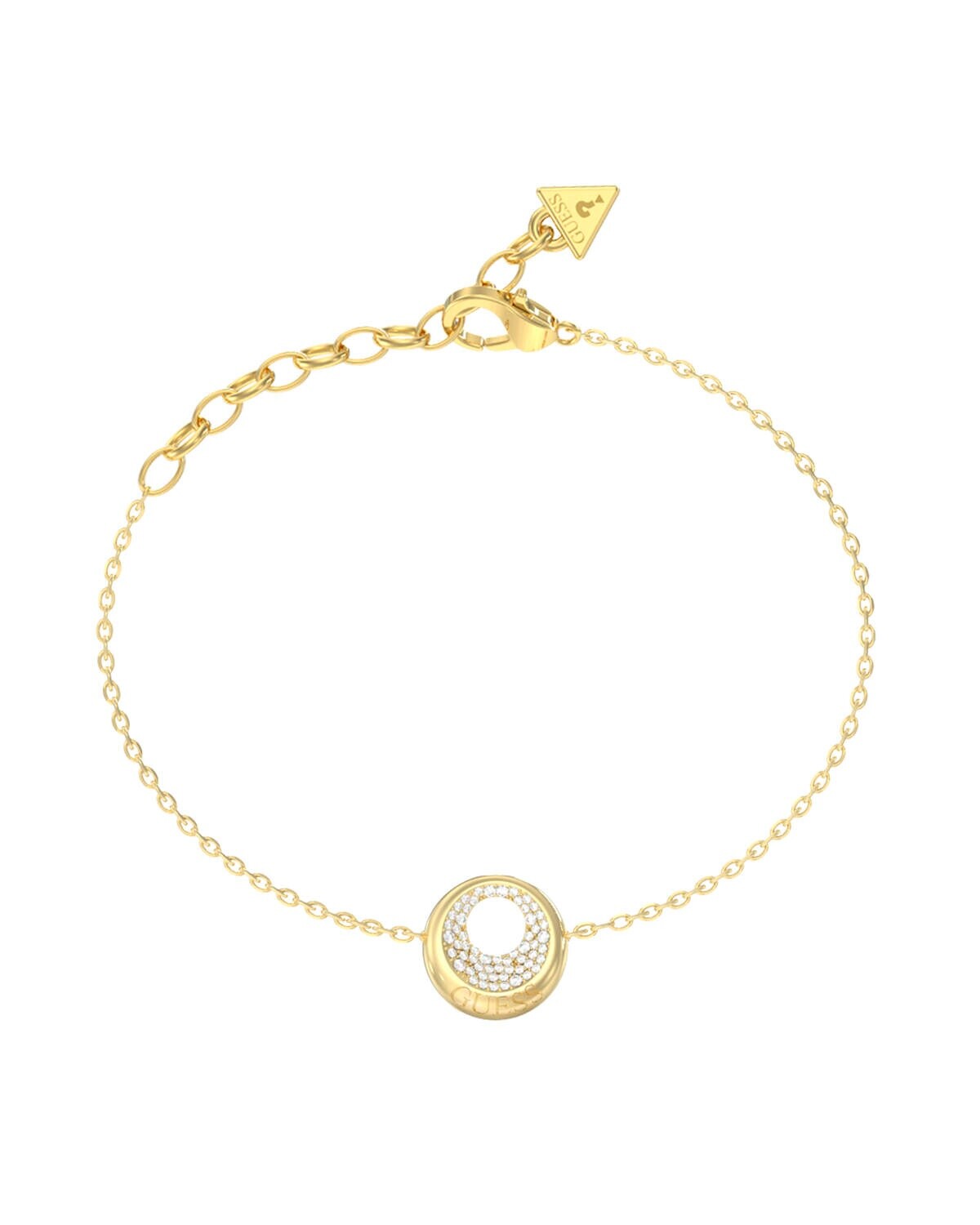 Guess Pozlátený náramok Moon Drops JUBB06246JWYG 18,4 cm