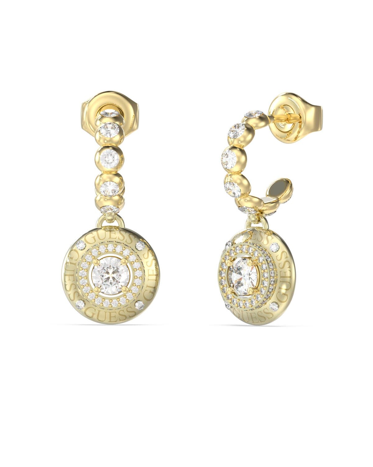 Guess Trblietavé oceľové náušnice s príveskami Sparks JUBE06284JWYGT/U