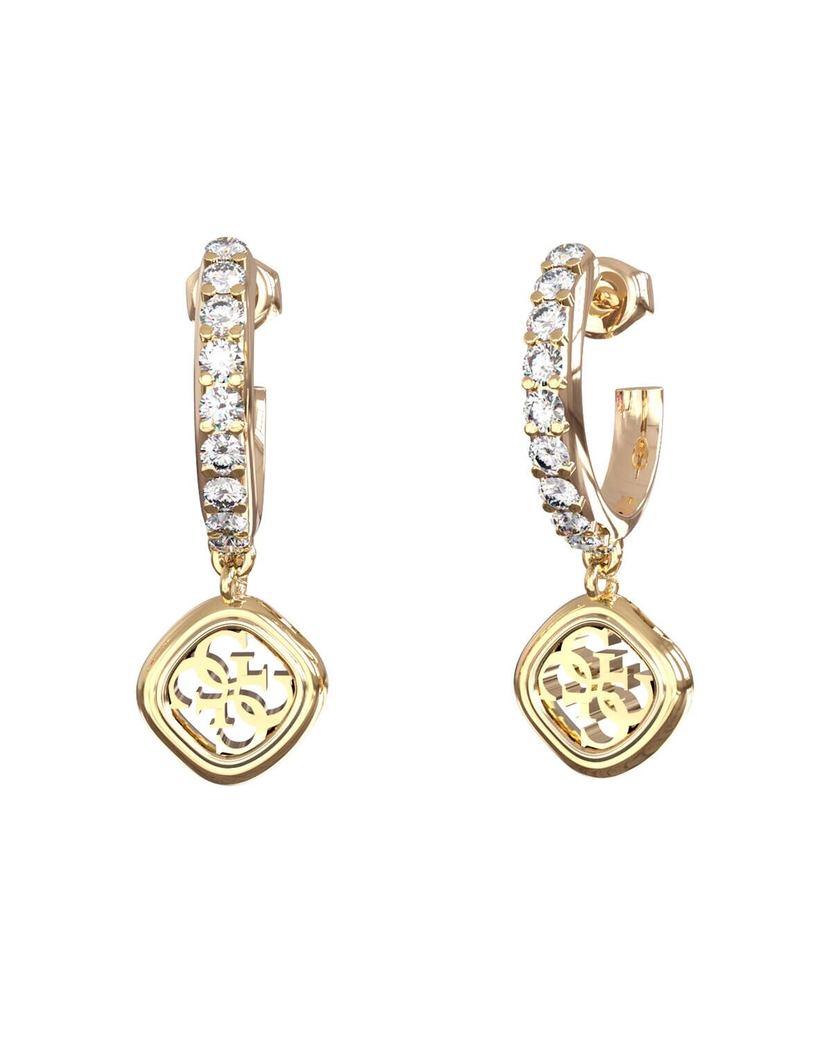 Guess Visiace náušnice s kryštálmi Jaipur Splendor JUBE06151JWYGT/U