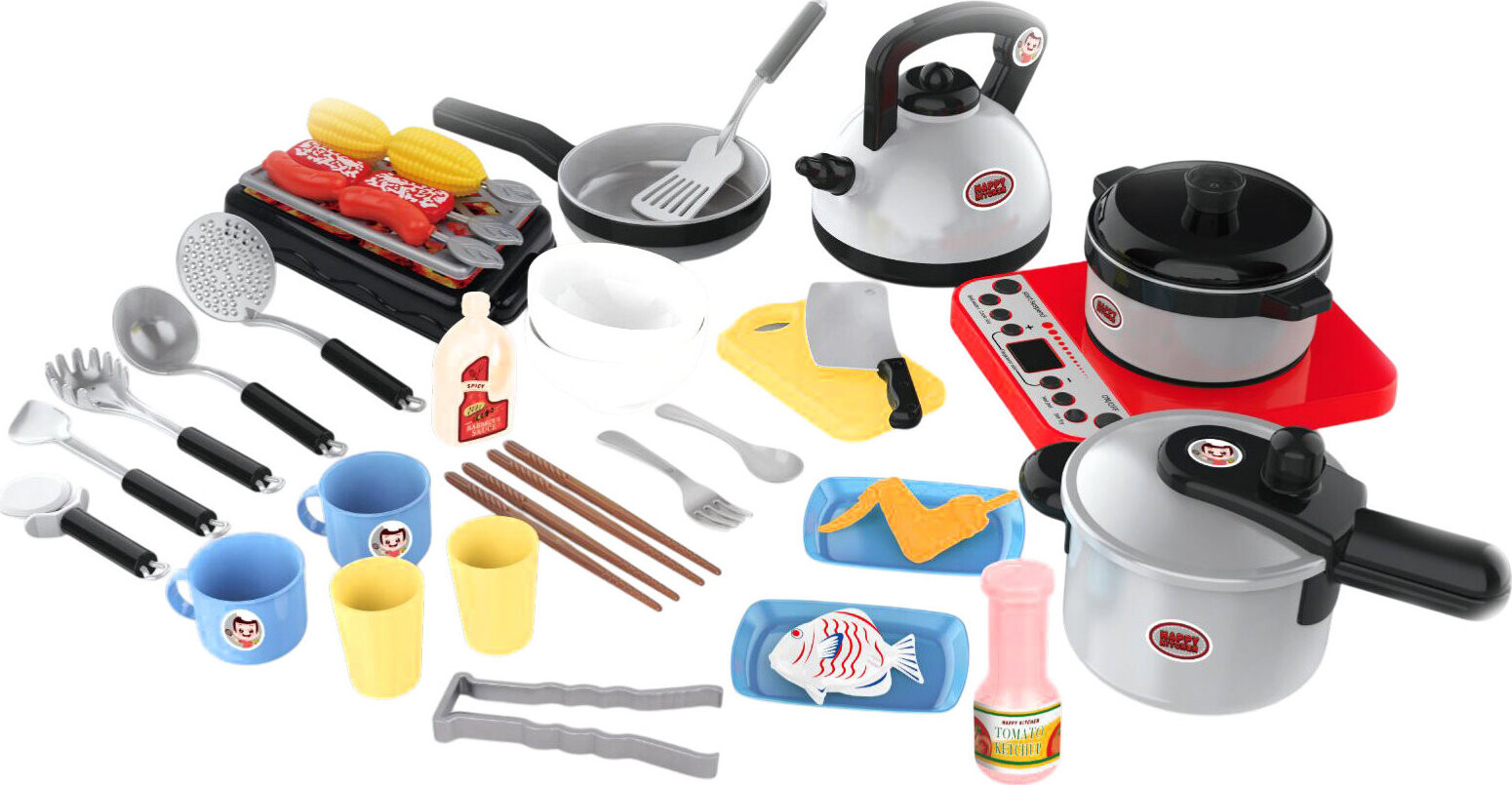 MultiStore HC485972 Sada na vaření a grilování, LED světlo a zvuk, 40 ks