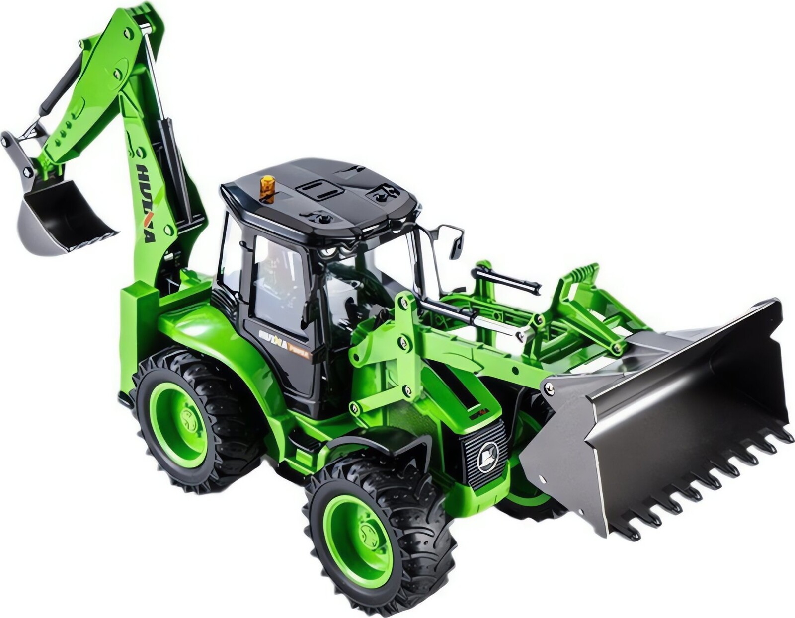 HUINA 22752 Rypadlo-nakladač RC 1:14, světla a zvuk, zelený